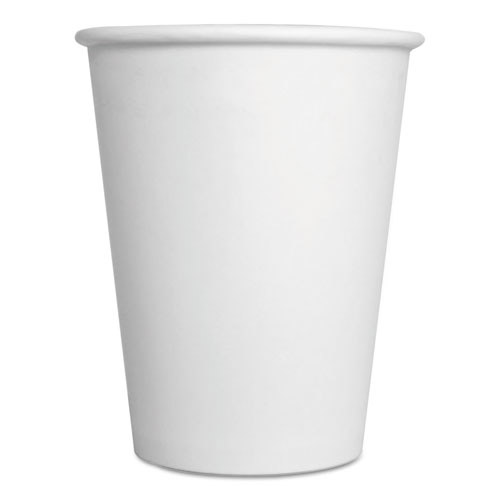 ReStockIt Paper Hot Cup - White, 12 oz., White, 25/Sleeve, 40 Sleeves/Case, 1000 per Case