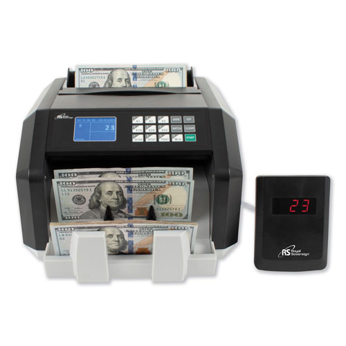 Royal Sovereign International Back Load Bill Counter w/ Value Counting/Counterfeit Detection, 1400 Bills/Min
