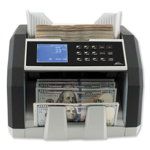 Royal Sovereign International Front Load Bill Counter w/ Value Counting/Counterfeit Detection, 1500 Bills/Min