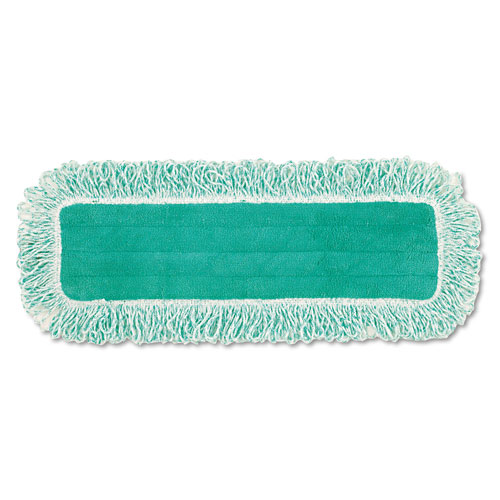 Rubbermaid Dust Pad with Fringe, Microfiber, 18" Long, Green
