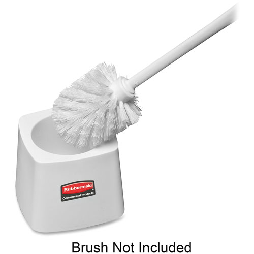 Rubbermaid Holder for Toilet Bowl Brush, White Plastic