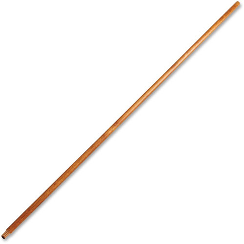 Rubbermaid Lacquered Wood Broom Handle, 60" Length, 1.30" Diameter, Natural, 12/Carton