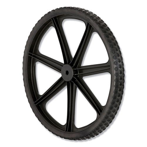 Rubbermaid Wheel for 5642, 5642-61 Big Wheel Cart, 20" diameter, Black