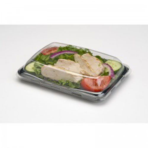 Sabert Grab a Pac Low Dome Lid for 8" x 6" Molded Fiber Sandwich Tray