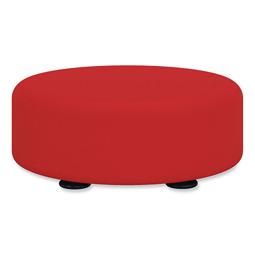 Safco Learn 15" Round Vinyl Floor Seat, 15" dia x 5.75"h, Red