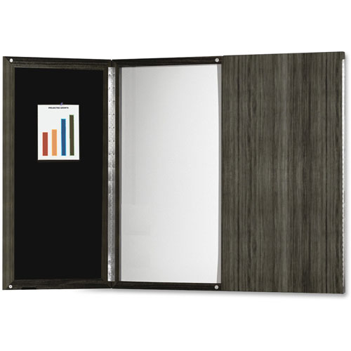 Safco Medina Presentation Board, 48 x 48, White Surface, Gray Steel Frame
