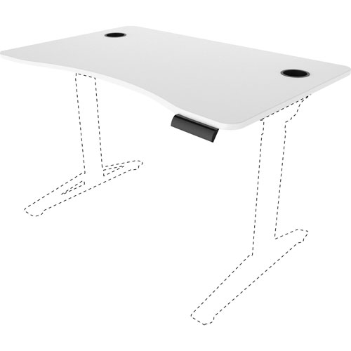 Safco Tabletop, for Defy Height-Adj Base, 45-1/2"x28"