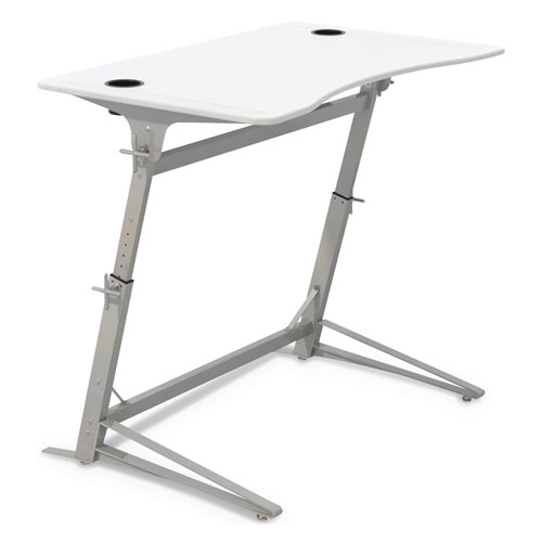 Safco Verve Standing Desk, 47.25w x 31.75d x 42h, White