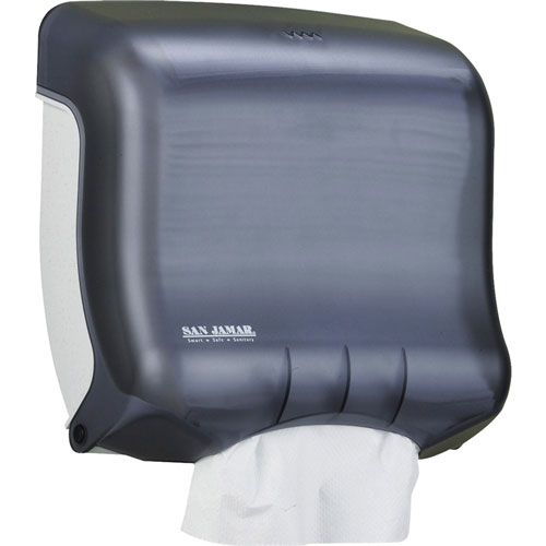 San Jamar UltraFold Towel Dispenser, C Fold, Multifold Dispenser, 240 x Sheet C Fold, 400 x Sheet Multifold, 11.5", x 11.5" x 6" Depth, Pearl Black
