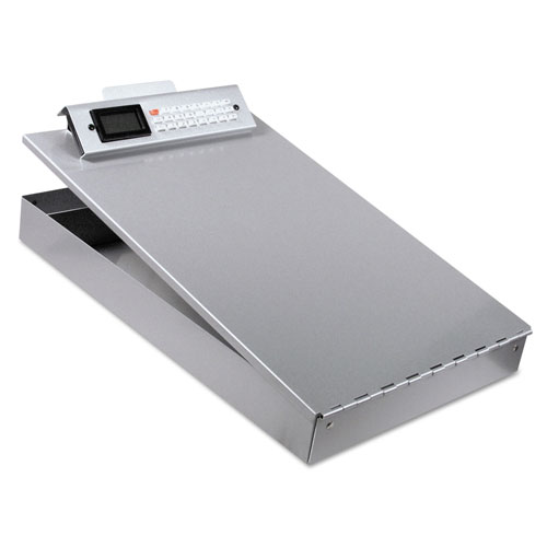 Saunders Redi-Rite Aluminum Portable Desktop, 1" Clip Capacity, 8 1/2 x 12 Sheets, Silver