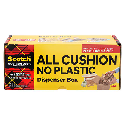 Scotch™ Cushion Lock Protective Wrap, 12" x 150 ft, Brown