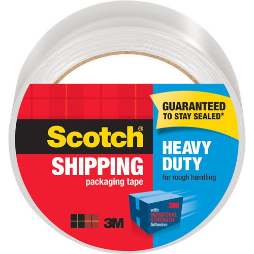 Scotch™ 3850 Heavy-Duty Packaging Tape, 2" x 55yds, Clear