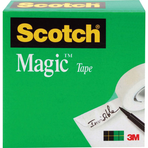 Scotch™ Magic Office Tape, 1" x 72yds, 3" Core, Clear