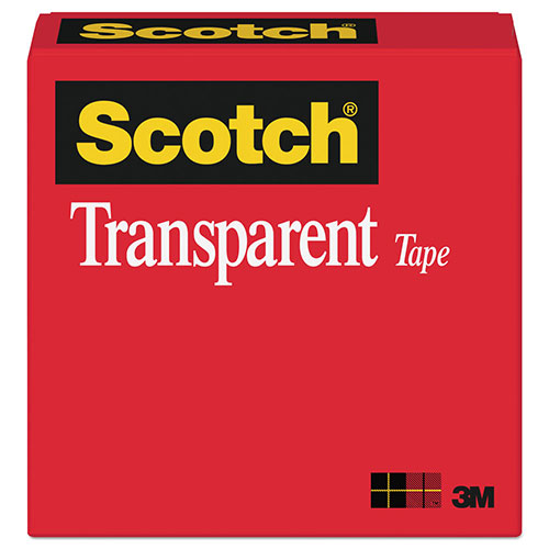 Scotch™ Transparent Tape, 1" Core, 0.75" x 36 yds, Transparent