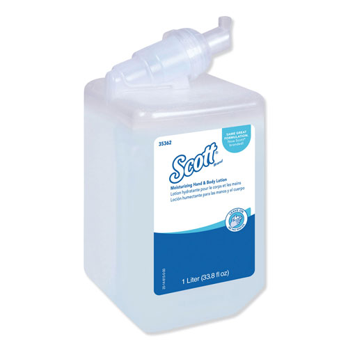 Scott® Control Moisturizing Hand and Body Lotion, Fresh Scent, 1 L Bottle