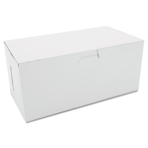 SCT Non-Window Bakery Boxes, 9 x 5 x 4, White, 250/Carton