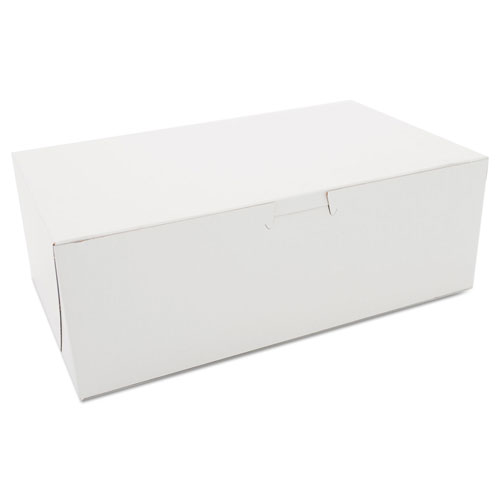 SCT Non-Window Bakery Boxes, Paperboard, 10w x 6d x 3 1/2h, White, 250/Bundle