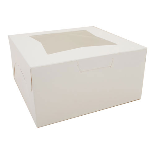 SCT Window Bakery Boxes, 10w x 10d x 5h, White, 150/Carton