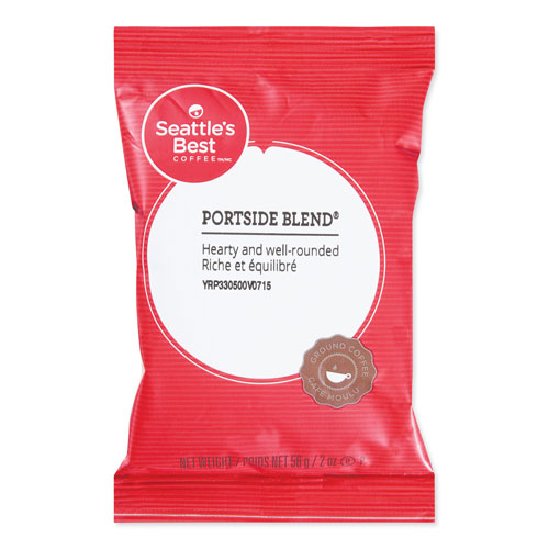 Seattle's Best® Premeasured Coffee Packs, Portside Blend, 2 oz Packet, 18/Box
