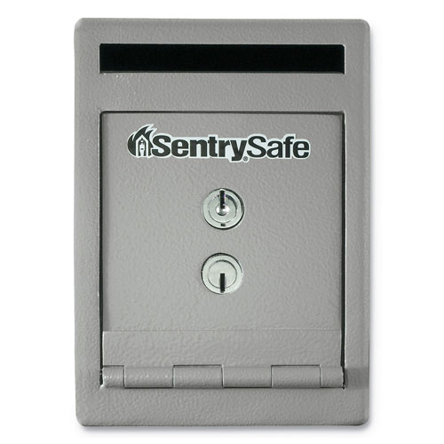 Sentry UC025K Safe, 0.23 cu ft, 6 x 12.3 x 8.5, Silver