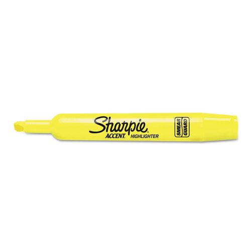 Sharpie® Tank Style Highlighters, Chisel Tip, Fluorescent Yellow, 36/Box