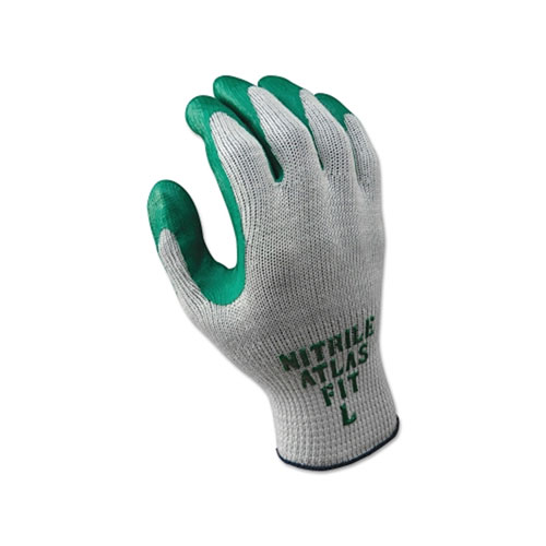 Showa Atlas Fit® 350 Nitrile-Coated Glove, Medium, Gray/Green