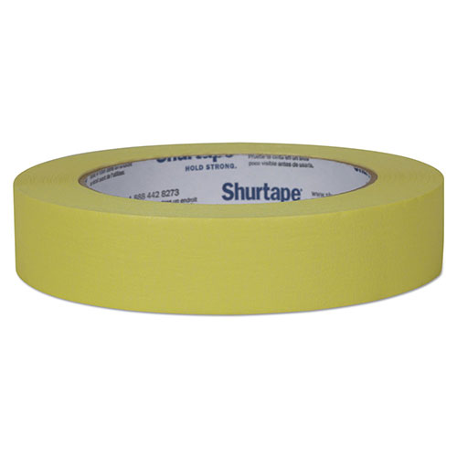 Shurtape Color Masking Tape, 3" Core, 0.94" x 60 yds, Yellow