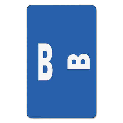 Smead AlphaZ Color-Coded Second Letter Alphabetical Labels, B, 1 x 1.63, Dark Blue, 10/Sheet, 10 Sheets/Pack