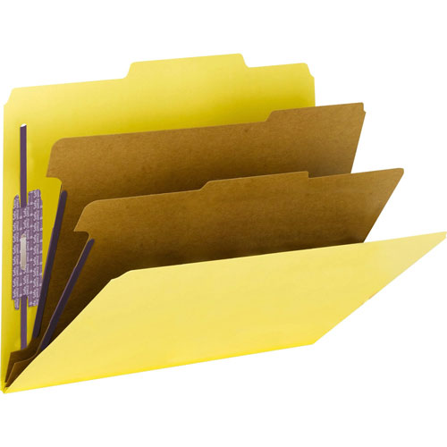 Smead Classification Folder, Psbd, Letter, 2/5" Roc, 2 Div, YW