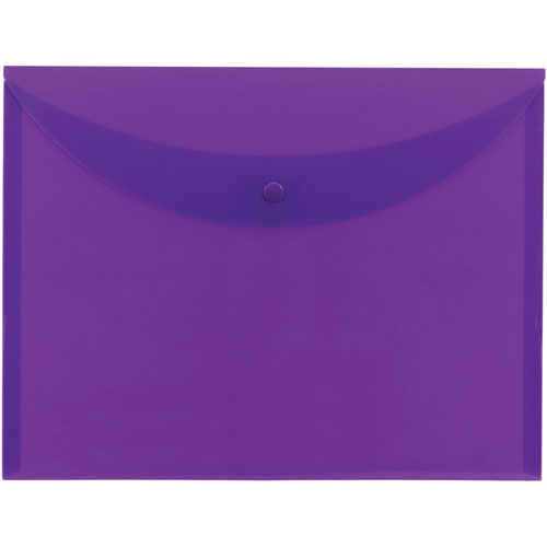 Smead Envelope, Snap Closure, 11-3/4"Wx1/10"Lx9"H, Purple