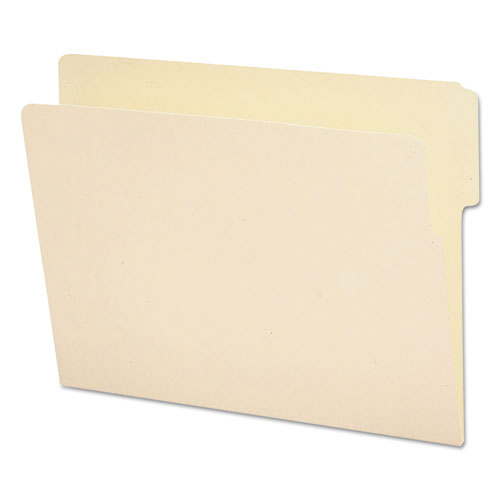 Smead Heavyweight Manila End Tab Folders, 9" Front, 1/3-Cut Tabs, Top Position, Letter Size, 100/Box