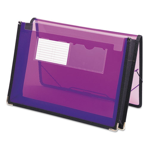 Smead Poly Wallets, 2.25" Expansion, 1 Section, Letter Size, Translucent Purple