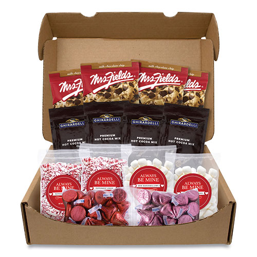 Snack Box Pros Always Be Mine Valentine's Day Box, Cocoa/Marshmallows/Candy/Cookies, 5 lb Box