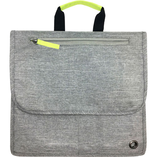 So-Mine Carrying Case Travel Essential - Ash Gray, Lime - 18", x 11.8" x 0.8" Depth - 1 Pack