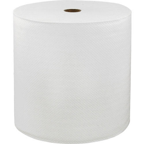 Solaris LoCor Hard Wound Roll Towels, 1-Ply, 7" x 800'', 6RL/CT, White