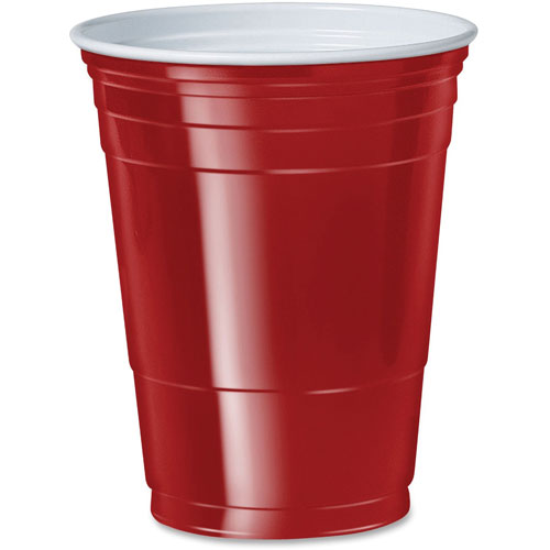 Solo 16 oz. Plastic Cold Party Cups, 20PK/CT, Red