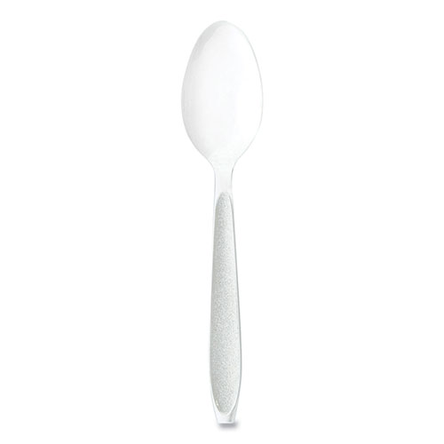Solo Inc. Impress Heavyweight Full-Length Polystyrene Cutlery, Teaspoon, White, 100/Box, 10 Boxes/Carton