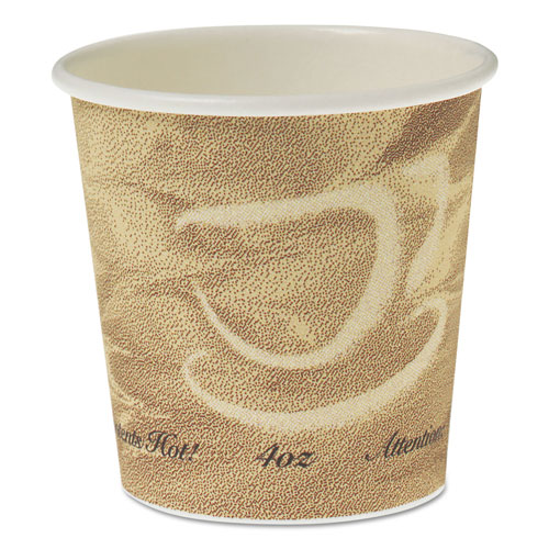 Solo Single Sided Poly Paper Hot Cups, 4 OZ, Mistique design
