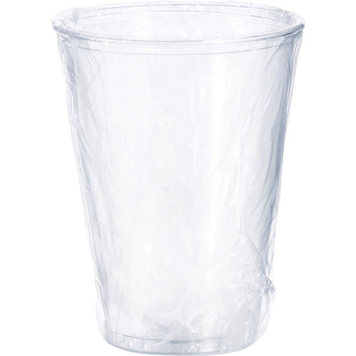 Solo Wrapped Ultra Clear PET Cold Cups, 10 fl oz, 500/Carton, Clear, Polyethylene Terephthalate (PET), Beverage