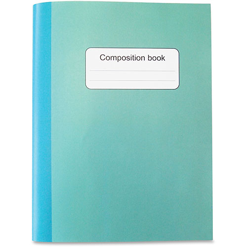 Sparco Comp Notebook, 7-1/2" x 10", 80 Sheets, 15lb, Blue/Green