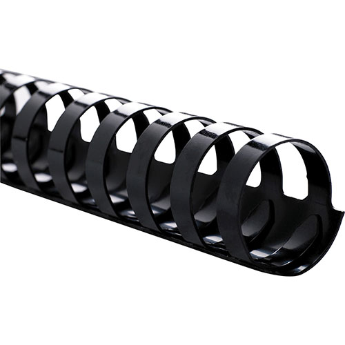 Sparco Plastic Binding Spines, 3/4", 25 Sheet Capacity, 100/BX, Black