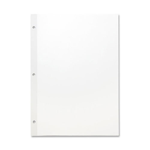 Sparco Reinforced Filler Paper, Plain Un-Ruled, 11"x8 1/2", White