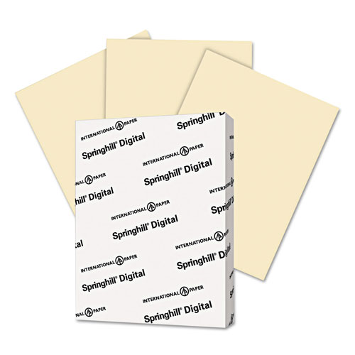 Springhill Digital Index Color Card Stock, 90lb, 8.5 x 11, Ivory, 250/Pack