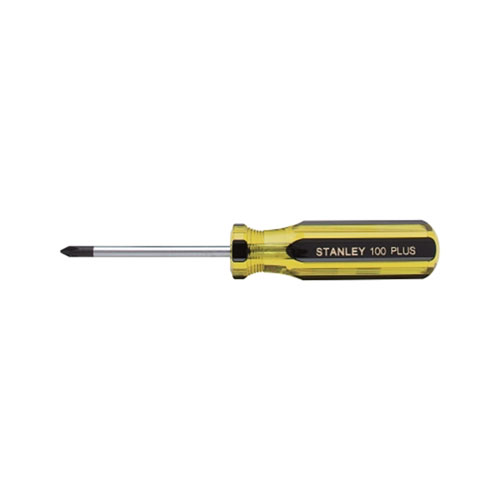 Stanley Bostitch 100 Plus Phillips Tip Screwdriver, 6 3/4" Long, Tip Size #1, 3/16" Shank Dia