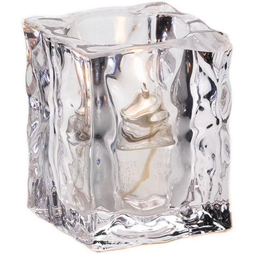Sterno Joule Flameless Candle Holder, Clear/Frost