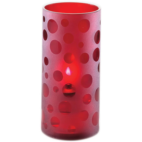 Sterno Scholar Flameless Candle Holder, Red