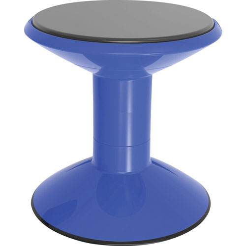 Storex Stool, Active Seating, Wiggle, 13"Dia X 12"-18"H, Blue