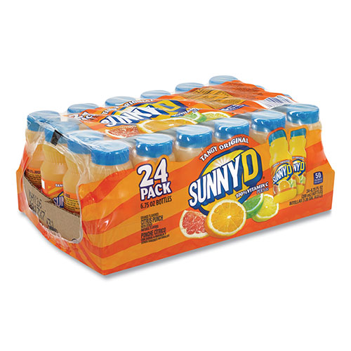 Sunny D® Tangy Original Orange Flavored Citrus Punch, 6.75 oz Bottle, 24/Pack