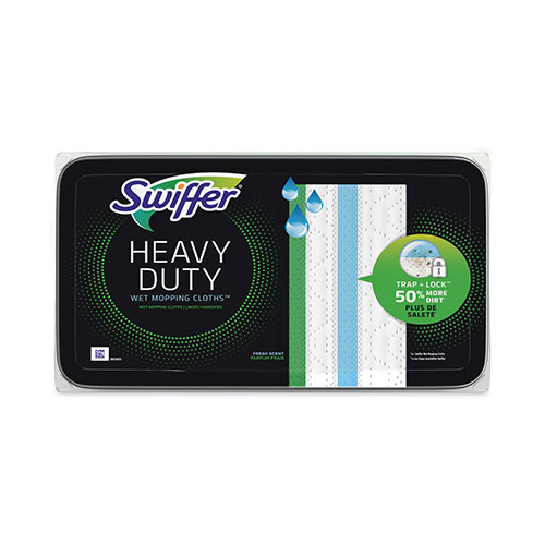 Swiffer Heavy-Duty Wet Refill Cloths, 10 x 8, Open Window Fresh, 20/Tub, 6 Tubs/Carton