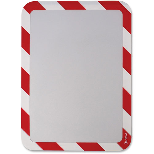 Tarifold High Visibility Safety Frame Display Pocket-Magnet Back, 10 1/4 X 14 1/2, Red/WH